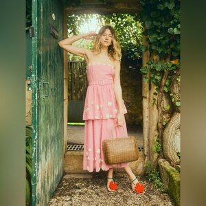 EDDY X RAINEY Tuckernuck Collaboration Daisy Dress Red Gingham XXL